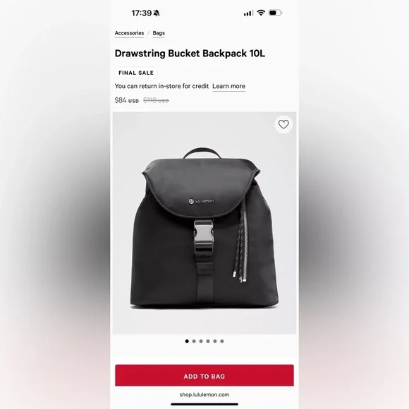 lululemon athletica | Bags | Lululemon Athletica Black  display picture 2